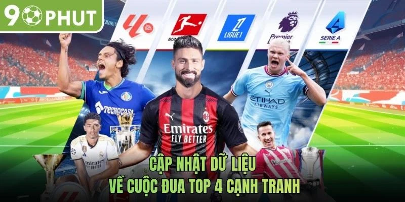 Cập nhật dữ liệu về cuộc đua top 4 cạnh tranh
